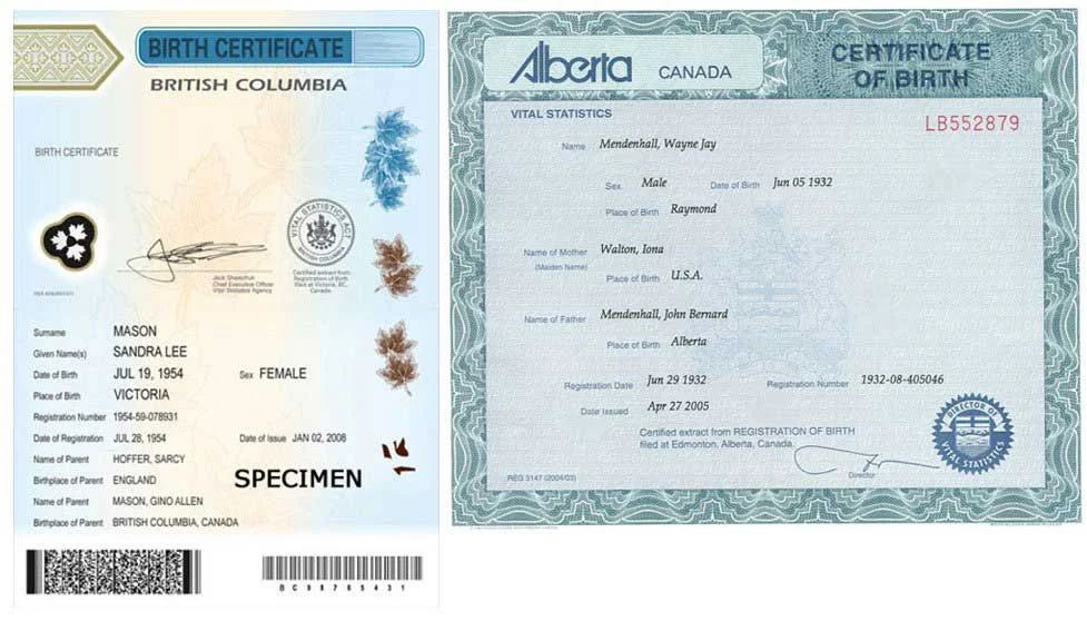 birth certificate authentication