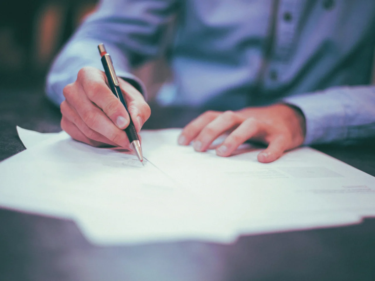 Completing a consent form for a certified criminal record check