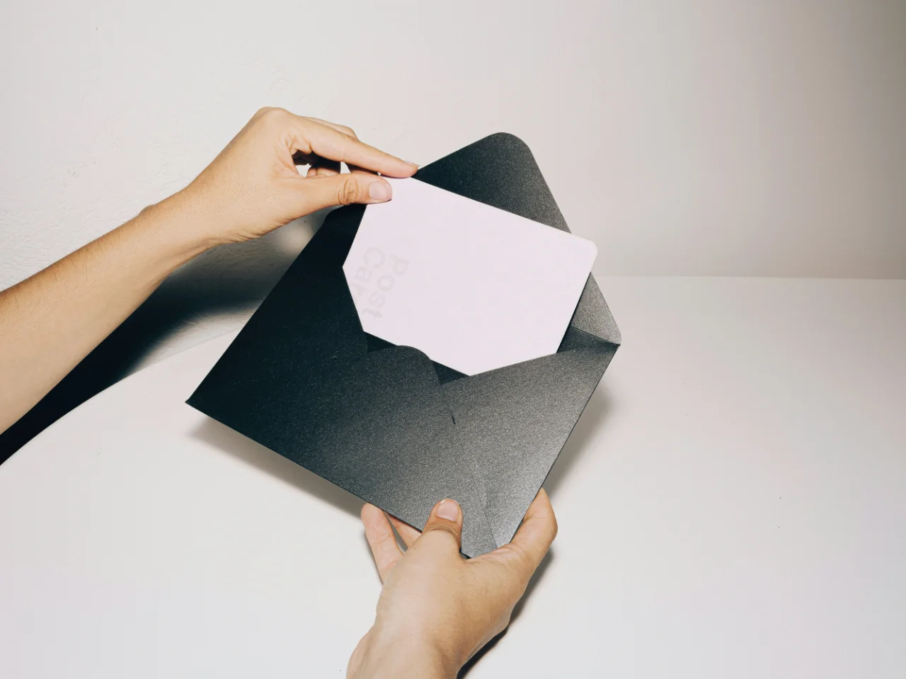 An envelope prepared for an authentication request